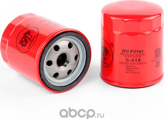 Фильтр масл.C-418/LF10-14-302.BE8Z6731AB.W712/73.C-1936.OC466.OP618 (Redskin). Артикул C418
