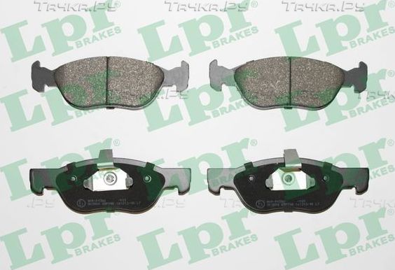Тормозные колодки LPR передние для Fiat Barchetta I 1995-2004. Артикул 05P740