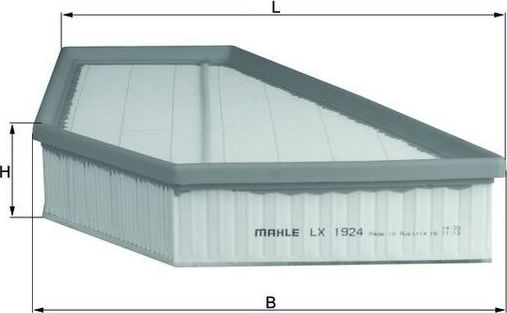 Воздушный фильтр Mahle. Артикул LX 1924