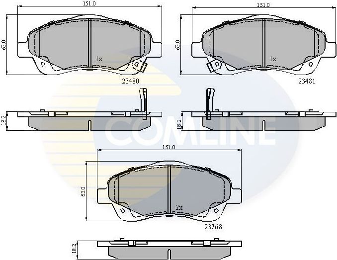 Тормозные колодки Comline Comline. Артикул CBP31140