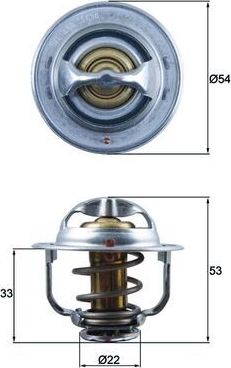 Термостат Mahle Behr. Артикул TX 179 89D