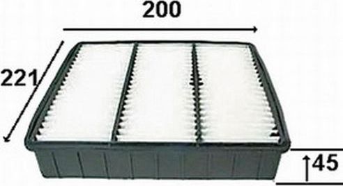 Воздушный фильтр JS Asakashi для Mitsubishi Lancer VI 1992-2003. Артикул A349J