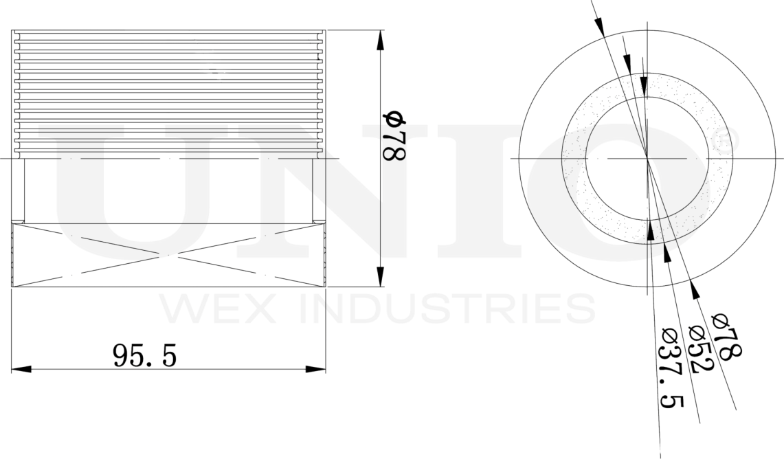 Фильтр масляный (Unio). Артикул FLT-20100