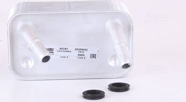 Радиатор масляный (маслоохладитель) для АКПП Nissens (алюминий). Артикул 90787