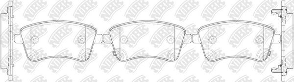 Тормозные колодки NiBK. Артикул PN0703