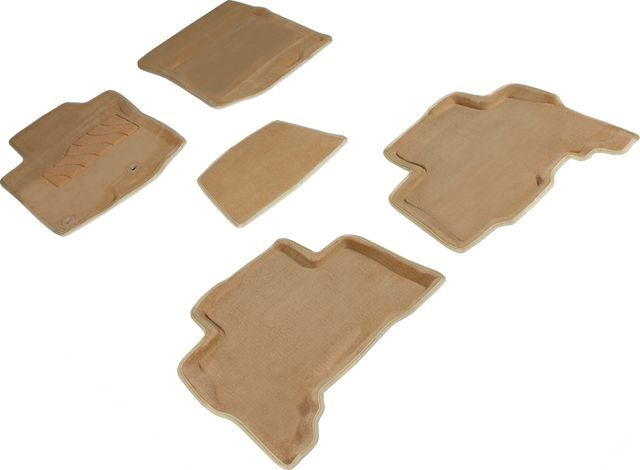 Коврики Seintex 3D ворсовые для салона Toyota Land Cruiser Prado 150 2009-2013 БЕЖЕВЫЕ. Артикул 84768