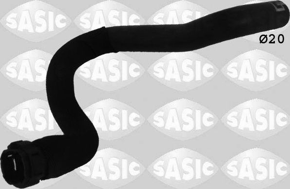 Патрубок радиатора (системы охлаждения) Sasic правый для Renault Modus I 2004-2012. Артикул 3404098