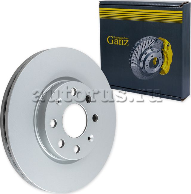 Диск тормозной передний с покрытием (Ganz). Артикул GIJ06099