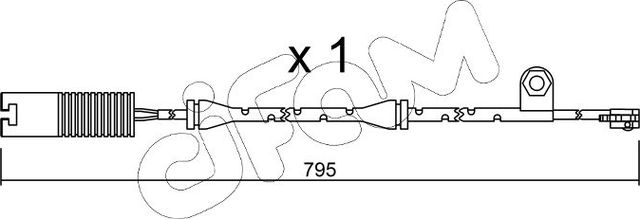 Датчик износа тормозных колодок  Metelli. Артикул SU.152