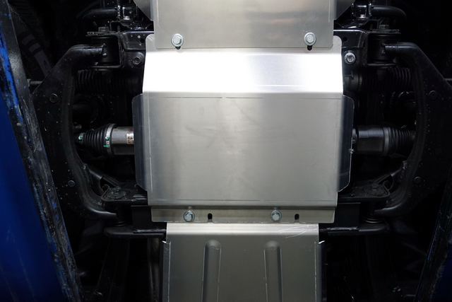 Защита алюминиевая ТСС (4 мм) для переднего моста Great Wall Poer 2021-2026. Артикул ZKTCC00507