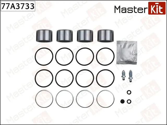 77A3733 Ремкомплект тормозного суппорта + поршень Ford TRANSIT автобус (T_ _) 1985 - 1992  Land Rove (Master KIT). Артикул 77a3733