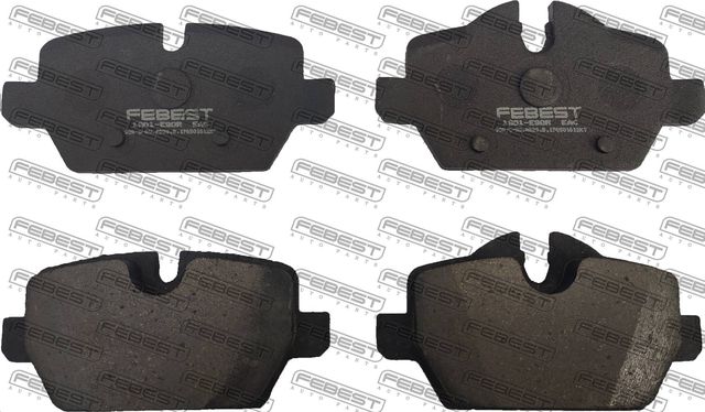 Тормозные колодки Febest задние для MINI Paceman R61 2012-2016. Артикул 1901-E90R