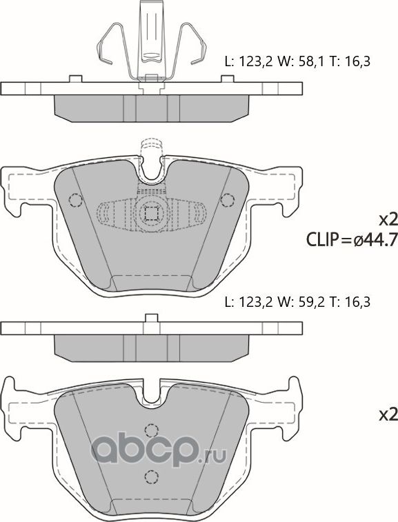 Колодки тормозные дисковые Avantech (противоскрипная пластина в компл.). Артикул AV219