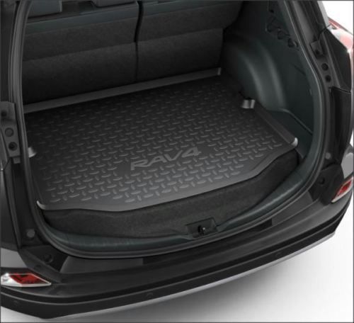 Коврик-корыто Toyota (оригинал) для багажника Toyota RAV4 IV 2013-2026 Высокий пол Черный. Артикул PZ434-X2304-PJ