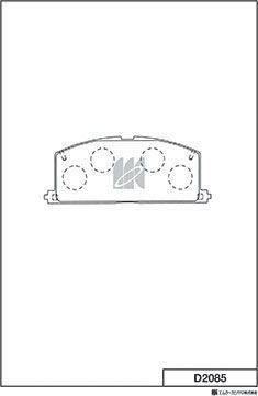 Тормозные колодки MK Kashiyama. Артикул D2085