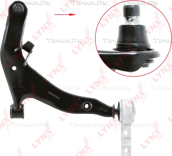 Поперечный рычаг передней подвески LYNXauto правый для Nissan Murano Z50 2003-2008. Артикул C5468R