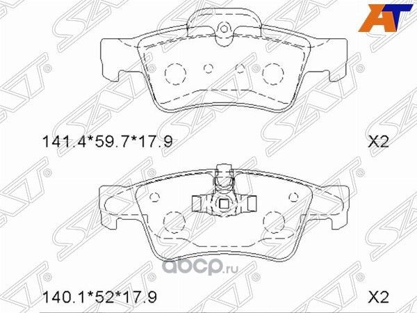 Колодки тормозные зад MERCEDES GL X164ML W164G W (SAT). Артикул STA1644201520