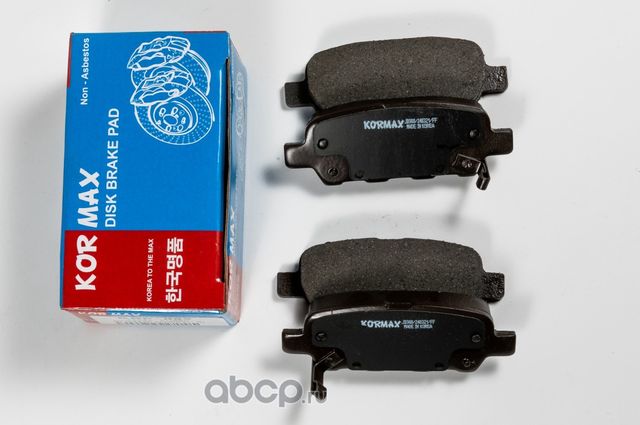 КОЛОДКИ ТОРМОЗНЫЕ, ЗАДНИЕ С АНТИСКРИПНОЙ ПЛАСТИНО (Kormax). Артикул KBP052