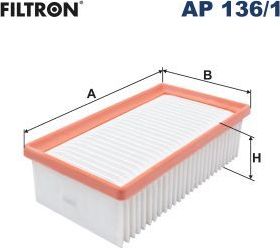 Воздушный фильтр Filtron. Артикул AP 136/1