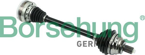 Полуось (привод в сборе, приводной вал) Borsehung передняя левая для Audi A3 II (8P) 2007-2013. Артикул B18415