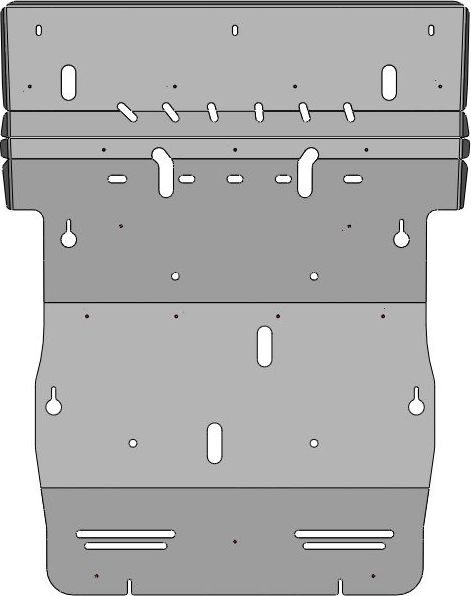 Защита алюминиевая АВС-Дизайн для электродвигателя и КПП Zeekr 009 2022-2026. Артикул 54.01ABC