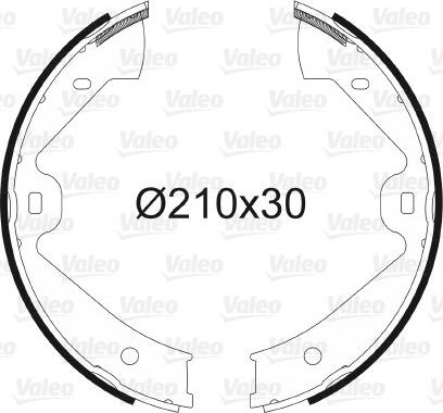 Тормозные колодки (стояночная тормозная система) Valeo. Артикул 564137