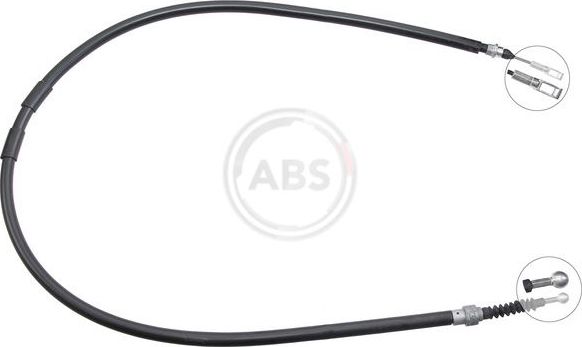 Трос ручника (тросик ручного тормоза) ABS. Артикул K17556