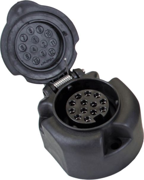 Розетка RamredAC подключения прицепа (12В) 13-полюсная. Артикул UE8013A