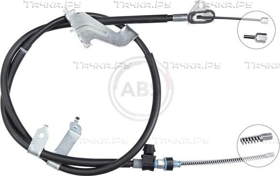 Трос ручника (тросик ручного тормоза) ABS. Артикул K17299