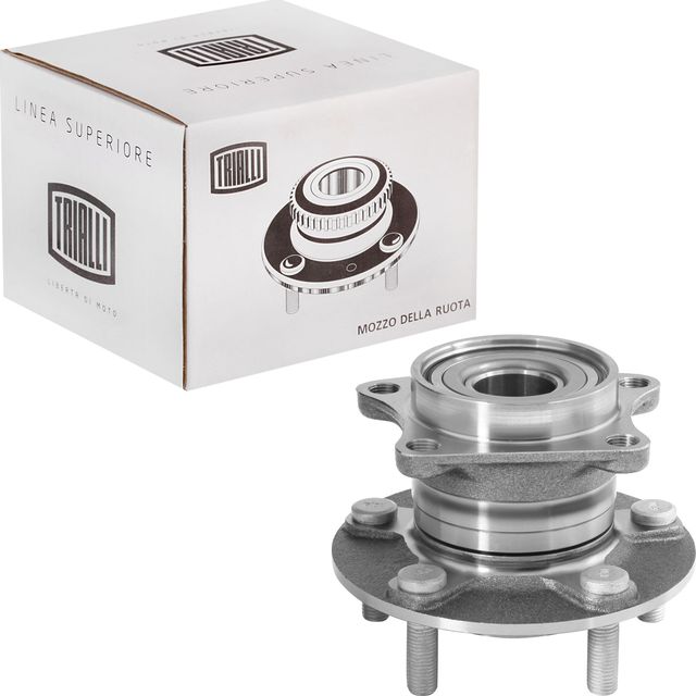 Ступица колеса с интегрированным подшипником (в сборе) Trialli задняя для Mazda 3 I (BK) 2003-2009. Артикул MR 2580