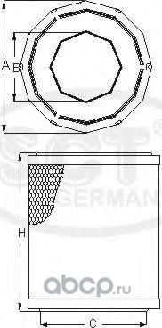 Воздушный фильтр SCT-Germany. Артикул SB 2108