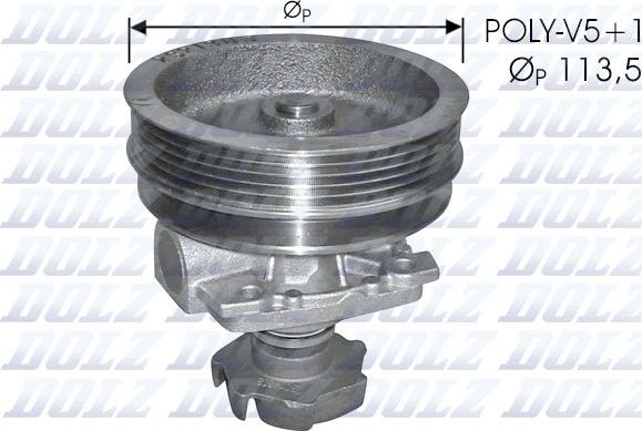 Помпа (водяной насос) Dolz для Fiat Uno I 1989-1993. Артикул S218