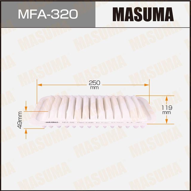 Воздушный фильтр Masuma. Артикул MFA-320