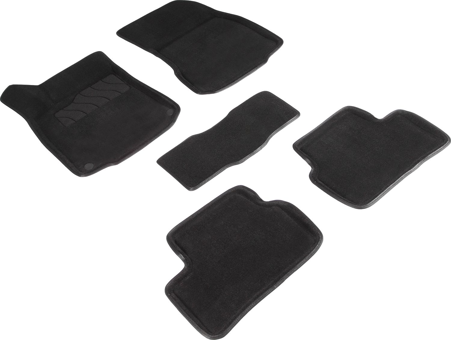 Коврики Seintex 3D ворсовые для салона Mercedes A-Класс W177 2018-2026 ЧЕРНЫЕ. Артикул 94736