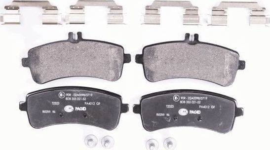 Тормозные колодки Hella. Артикул 8DB 355 021-521