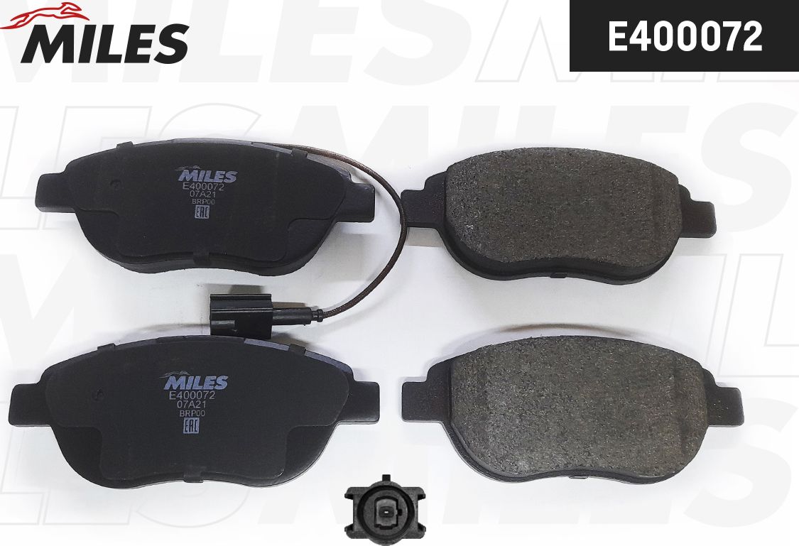 Тормозные колодки Miles (Low-Metallic). Артикул E400072