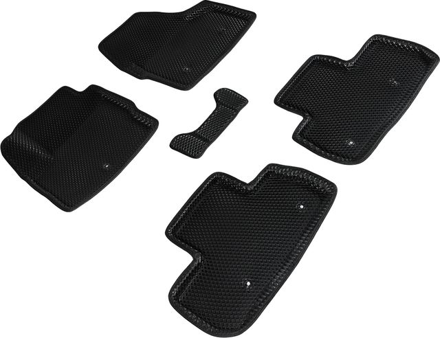 Коврики Seintex 3D EVA ромб для салона Land Rover Freelander II 2006-2014 ЧЕРНЫЕ. Артикул 95306