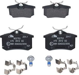 Тормозные колодки ATE. Артикул 13.0460-2753.2