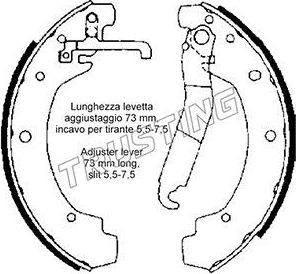 Тормозные колодки Trusting задние для Volkswagen LT I 1975-1996. Артикул 124.277