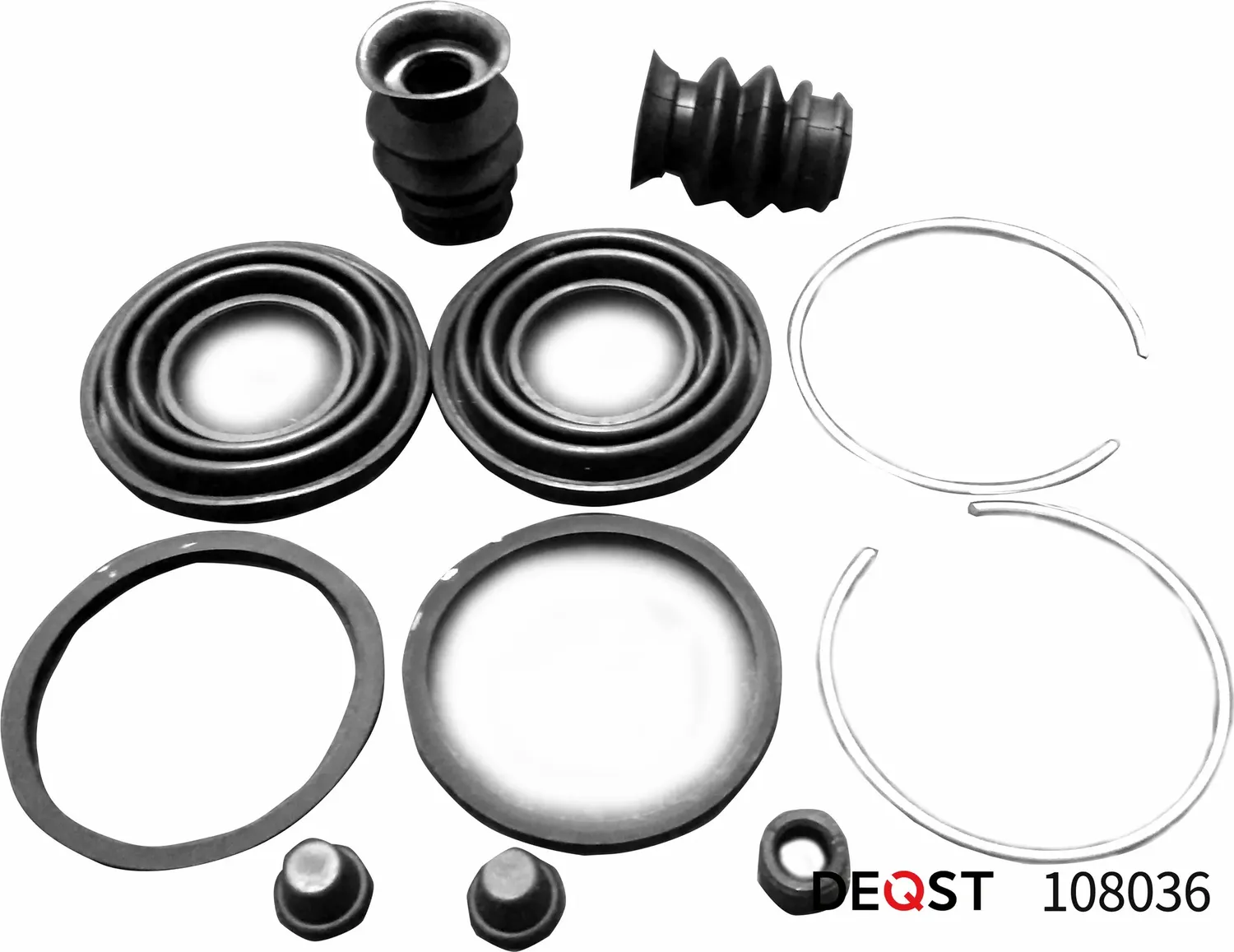 Ремкомплект тормозного суппорта переднего (для поршня O 43mm, суппорт Akebono).M (Deqst). Артикул 108036