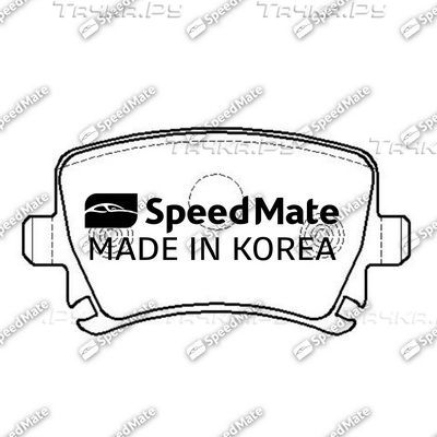 Тормозные колодки SpeedMate задние для SEAT Leon III 2013-2026. Артикул SM-BPE170