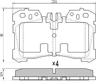 Тормозные колодки Fremax. Артикул FBP-1556