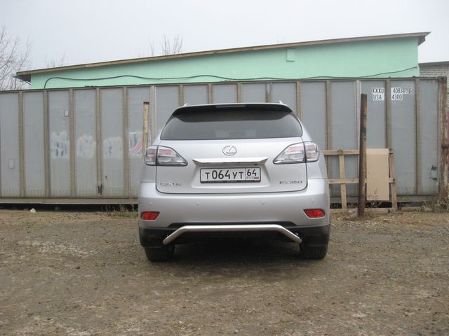 Защита Slitkoff заднего бампера d57 скоба для Lexus RX 350 2009-2012. Артикул LRX35016