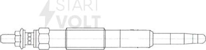 Свеча накаливания (накала) StartVOLT. Артикул GLSP 097