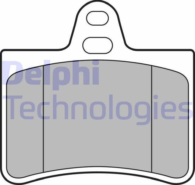 Тормозные колодки Delphi (Low-Metallic). Артикул LP1680