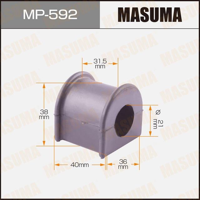 Втулки стабилизатора Masuma передние для Toyota Chaser V (X90) 1992-1996. Артикул MP-592