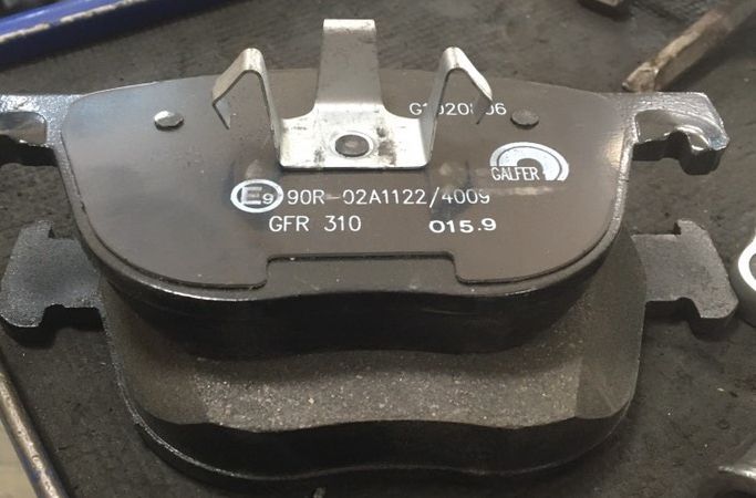 Тормозные колодки Galfer. Артикул B1.G102-0806.2