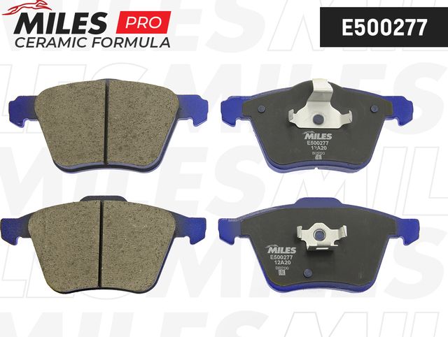 Тормозные колодки Miles (Керамика). Артикул E500277