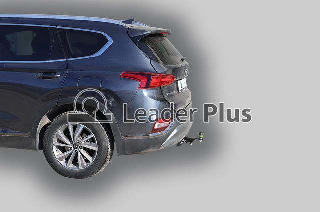 Фаркоп Лидер-Плюс для Hyundai Santa Fe IV TM дизель 2018-2021 (Съемный под квадрат 50х50). Артикул H230-E