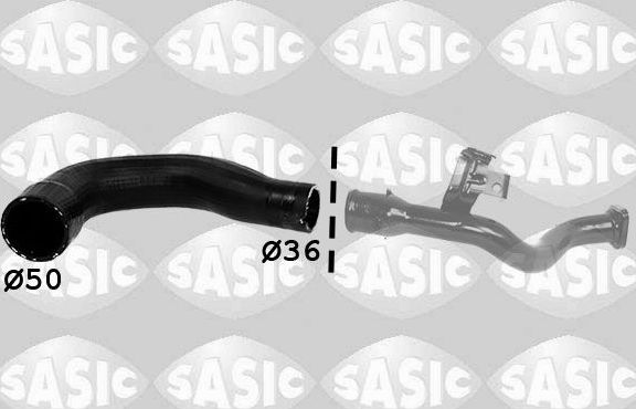 Патрубок интеркулера Sasic для Fiat Doblo II 2010-2026. Артикул 3336304